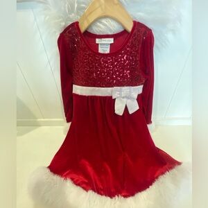 Bonnie Jean Christmas Santa Dress size 4